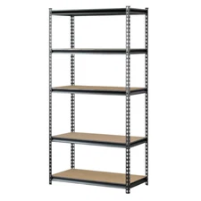 5-Shelf Muscle Rack Steel Shelving Unit Heavy Duty Garage Storage 36"W x 60"H x 