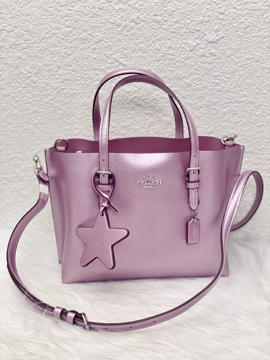 NWT Coach Mollie Tote Bag 25 CX253 In metallic pink Limited