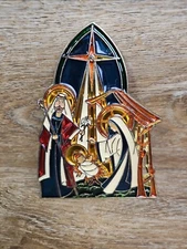 Acrylic Nativity Scene Suncatcher 5.5" × 4"