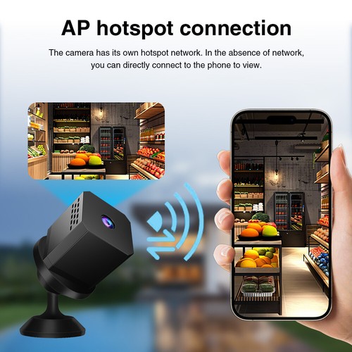 Smart Mini WiFi Camera Wireless 1080P HD Night Cam w/Battery Home Security Detec - Picture 9 of 24