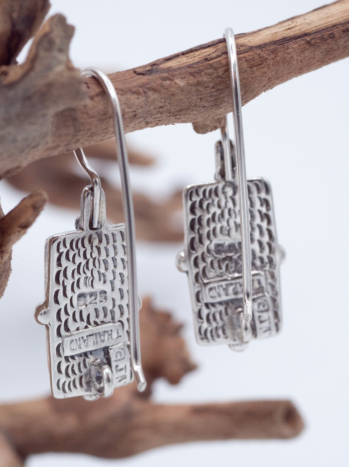 Sterling Silver 925 Western Rectangle Turquoise D… - image 3