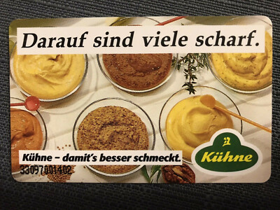 K 1289 09.93 12 DM Bold Mustard Grilling Sauce Design Only 3000 Ex. New***Mint***