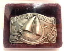 American Sailing 1984 Commemorative Belt Buckle 489/5000 MIB 2nd in Series