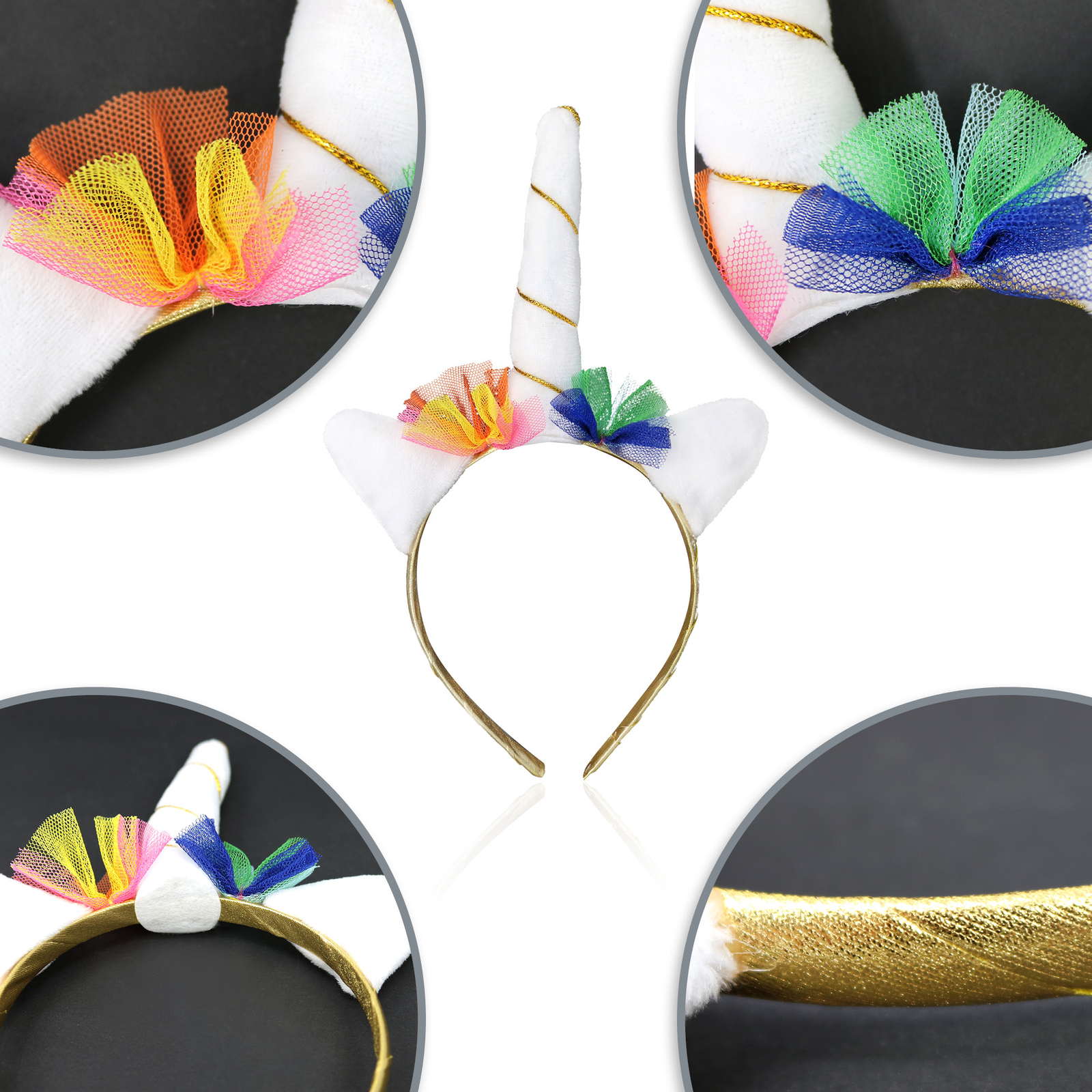 6 Süße Einhorn-Haarreifen Für Mädchen - Perfekt Für Geburtstage & Karneval