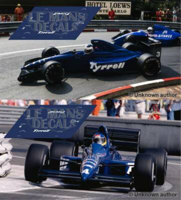 Decals Tyrrell 018 GP Monaco 1989 1:32 Scaleauto Formula F1 Slot Calcas