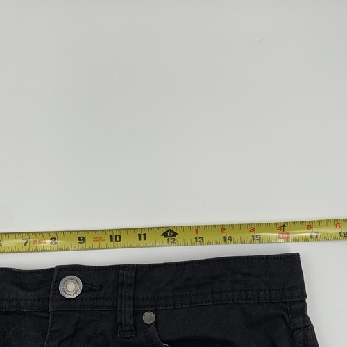 Calvin Klein Womens Jeans Sz 12 Black Skinny Crop Stretch Denim Mid Rise Casual - Picture 7 of 9
