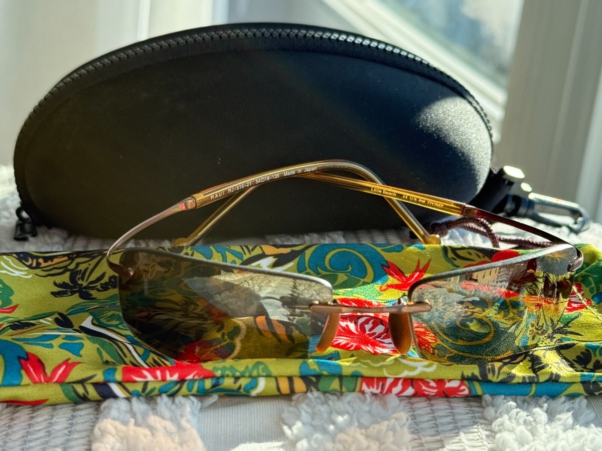 Maui Jim Little Beach MJ 515 21 Titanium Flex Frame, HCL Bronze