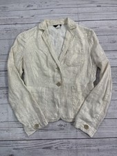 J Crew Women s Size 0 Jacket Blazer Gold Button Front Long Sleeve