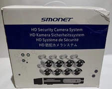SMONET 5MP 8 CH DVR Security Camera System 1080P Outdoor Hard Drive 1TB
