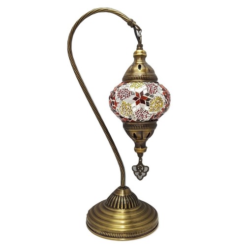 Moroccan Turkish Mosaic Lamp Colourful Glass Handmade Table Desk Light FREE BULB - Picture 305 of 436