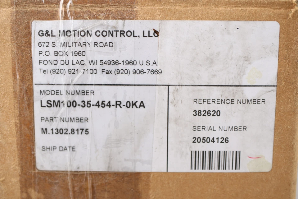 CONTROL DE MOVIMIENTO G&L LSM100-35-454-R-0KA (M.1302.8175) (SERVOMOTOR) Foto 2 de 4