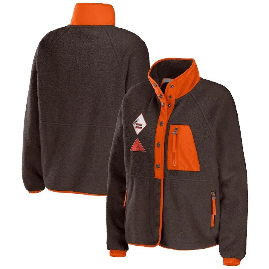 NFL Cleveland Browns Women's Brown Polar Fleece ragland Jacket SIZE XL
Opens in a new window or tab