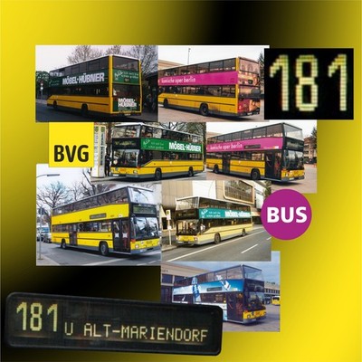7 Fotos, BVG, MAN SD202, Linie 181, 2002-09 (+20)