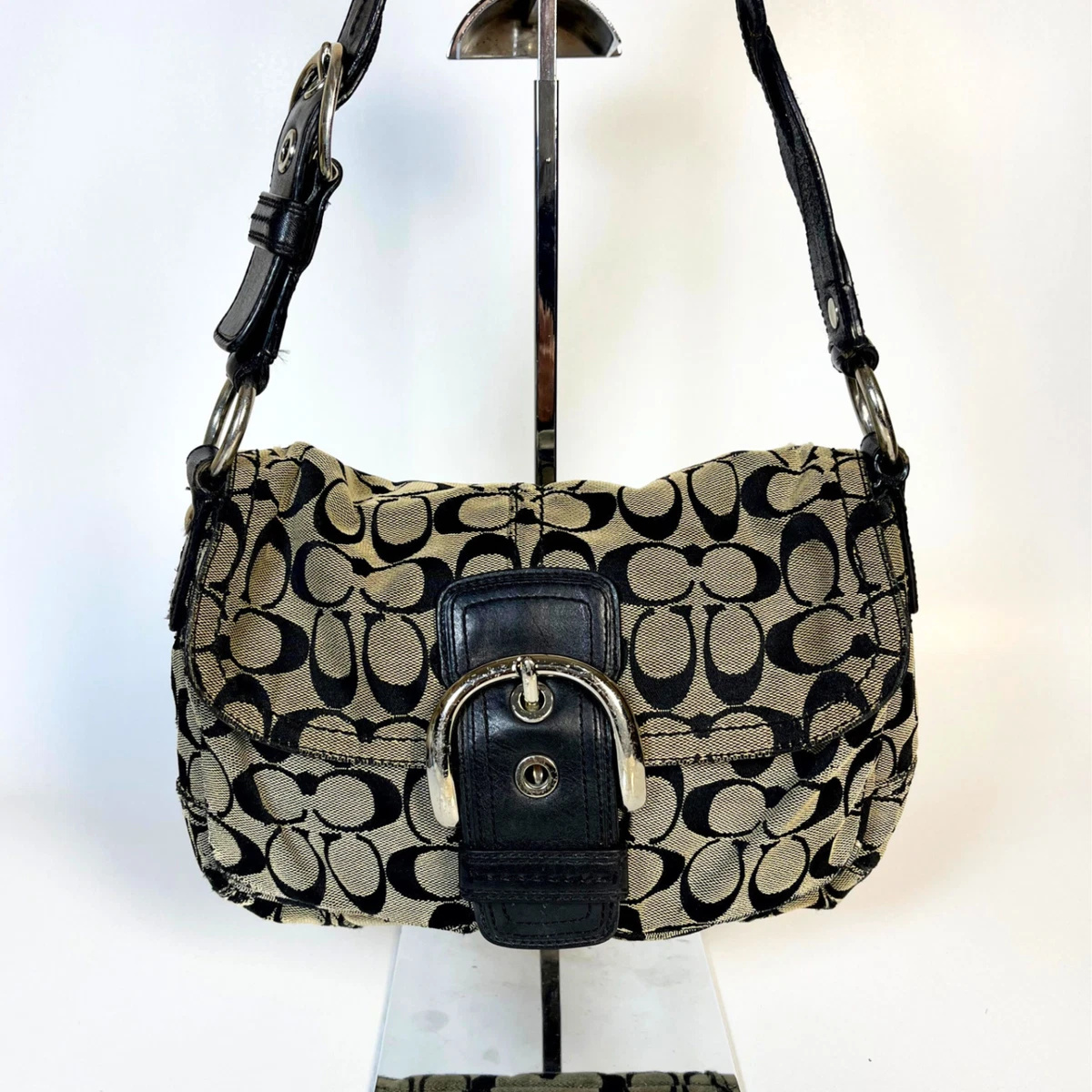 Coach Black Signature Hobo Bag for sale - eBay