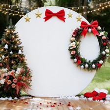 Round Backdrop Cover Thick Spandex Fabric Circle Balloon Arch Cover for Wedding