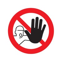 Safetymarking Verbotsschild Folie D200 Mm Zutritt FüR Unbefugte Verboten