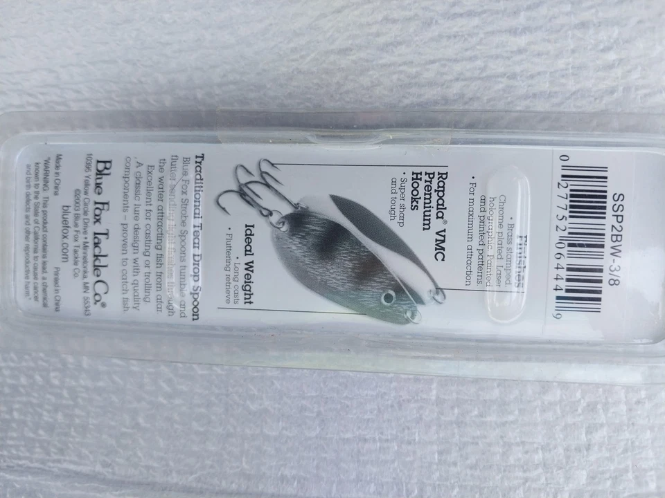 Cuchara estroboscópica Blue Fox SSP2BW-3/8 Foto 2 de 3