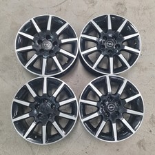 4 cerchi lega opel astra zafira r16 nero diamantato lt005314