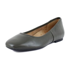 Vionic Orinda Women's Flats Dark Khaki Green Leather Size 6 M