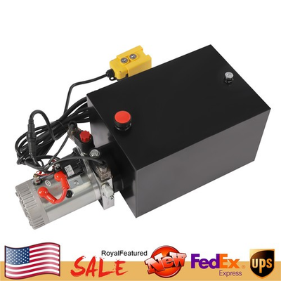 #ad 20 Quart Single Acting Hydraulic Pump Dump Trailer Lift Unit Pack Power Unit USA $215.81