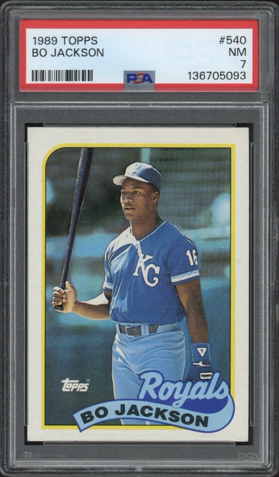 1989 Topps Bo Jackson #540 PSA 7 Near Mint Kansas City Royals