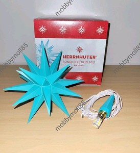 Lampenschirm Fr Herrnhuter Stern Herrnhuter Stern A1e 13 Cm  Grn  LED  Beleuchtet  Fensterdeko Weihnachten  Made In Germany