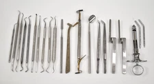 TWENTY-ONE - Assorted Dental Instruments As Shown - Various Brands