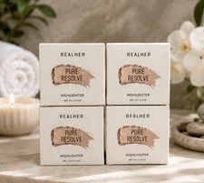 4-Pack RealHer Pure Resolve Highlighter Cruelty Paraben Free - NEW, SEALED