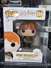 Funko Pop! Vinilo: Harry Potter - Ron Weasley #114 con protector