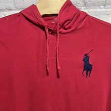 Polo Ralph Lauren Men 1967 Big Pony USA Flag Hoodie Long Sleeve Sweatshirt 2XL