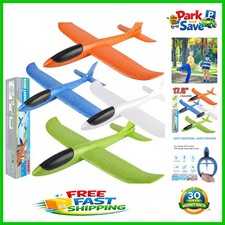 Safe 4 Pack Foam Airplanes - 17.5" Gliders for Family Fun Playtime Outdoors