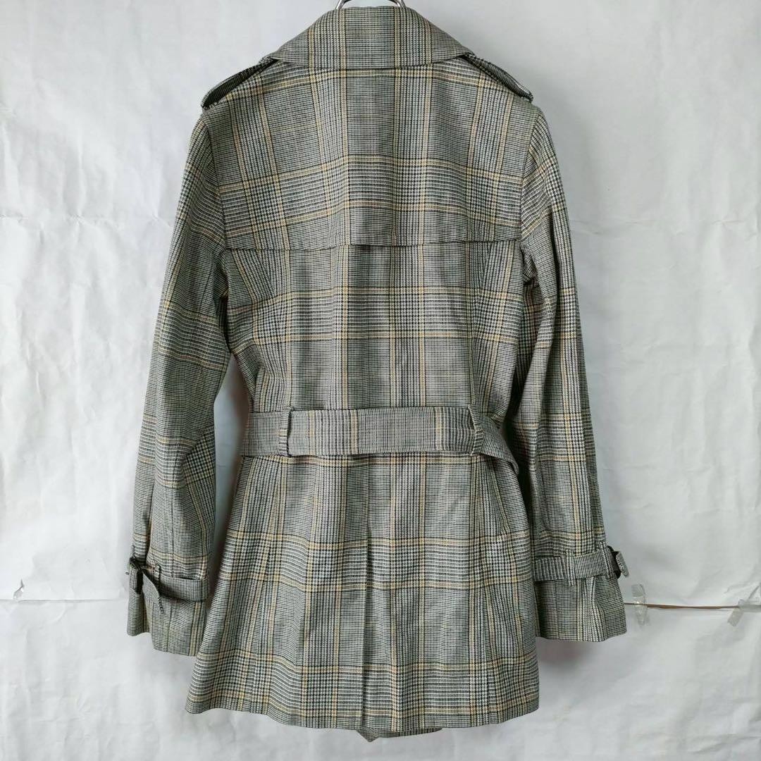 Burberry London Checked Trench Coat Gray Outerwear Size 38 For Women thumbnail 21
