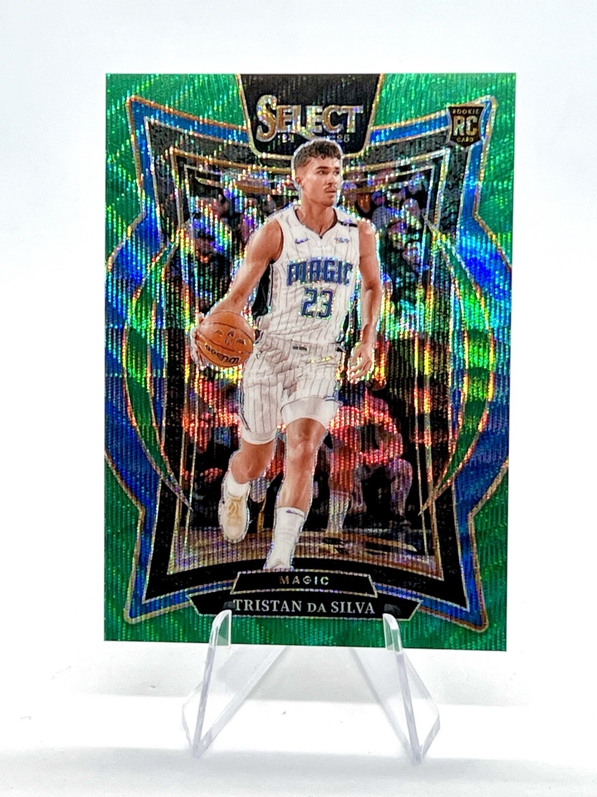 Tristan Da Silva 2024-25 Panini Select Concourse Green Wave Prizm /50 #83 Magic