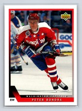 1993-94 Upper Deck - Peter Bondra #95 Washington Capitals Hockey Card