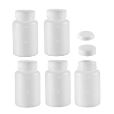 Lab Reagent Bottle Plastic,100ml/3.4oz Sample Sealing Storage Container 5X