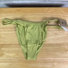 Free People X Toast Swim Tunnel Leek Green Bikini Bottoms Size XL