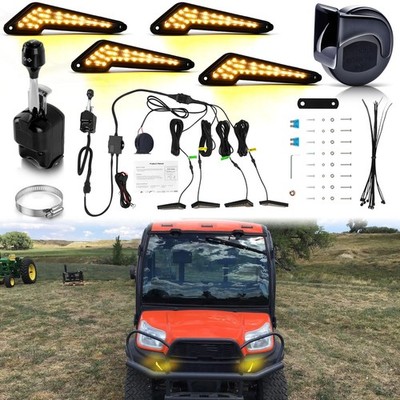 Street Legal UTV LED Turn Signal W/Horn For Kubota RTV X1140 X1100C X900 XG850