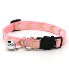 Breakaway Cat Collar With Moon  Stars Adjustable