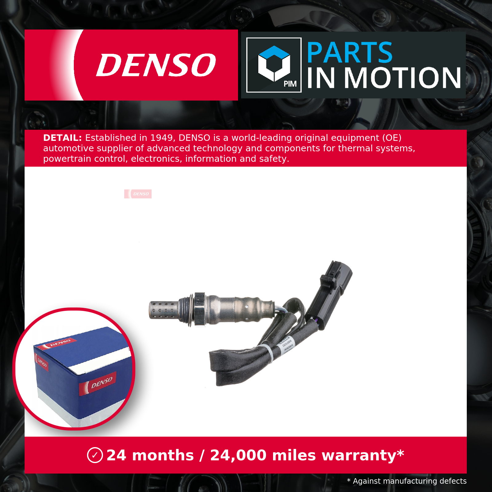 Lambda Sensor fits FORD TRANSIT 2.3 00 to 06 E5FA Manual Transmission Oxygen New - Image 3