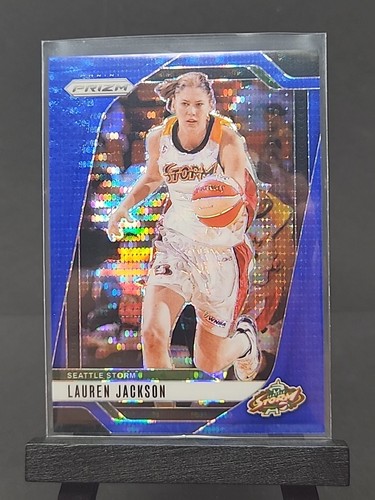 LAUREN JACKSON 2024 Panini WNBA Prizm Blue Pulsar /199 SEATTLE STORM #108 - Picture 1 of 2