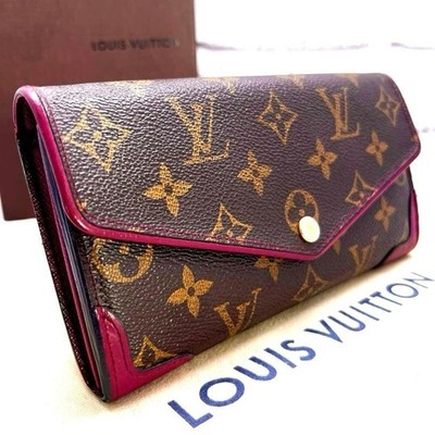 Louis Vuitton Monogram Retiro Sarah Geldbörse Rose Pink M62043 LV Gebraucht...