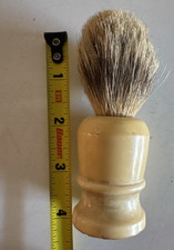 Vtg Ever Ready Shaving Brush only 500PB Pure Badger Hair 4" Tall made in USA