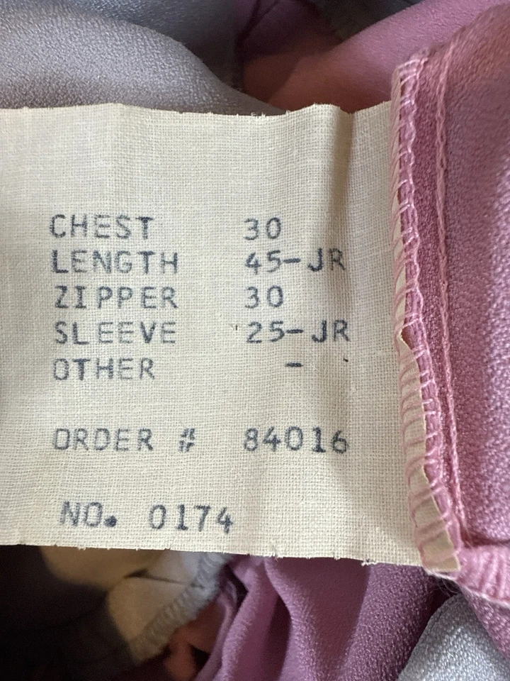 "Vestido de coro rosa vintage Murphy talla 30 pecho 45"" largo" Foto 4 de 4