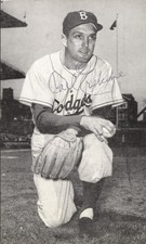 CARL ERSKINE - PICTURE POST CARD SIGNED