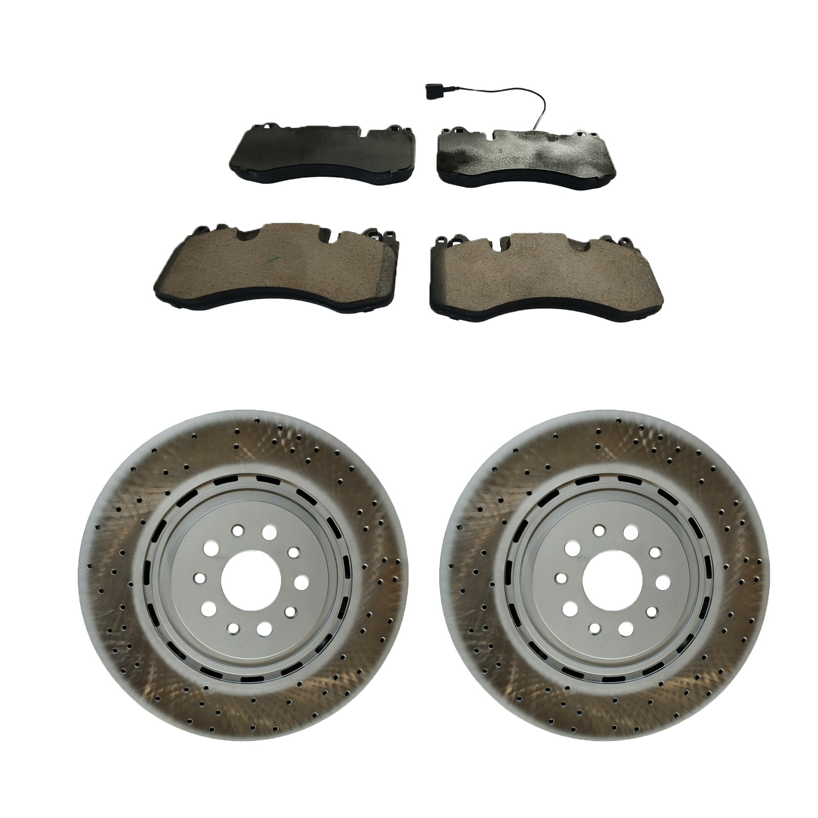 NEW For Maserati Levante 2017-2022 front brake pads and rotor drills