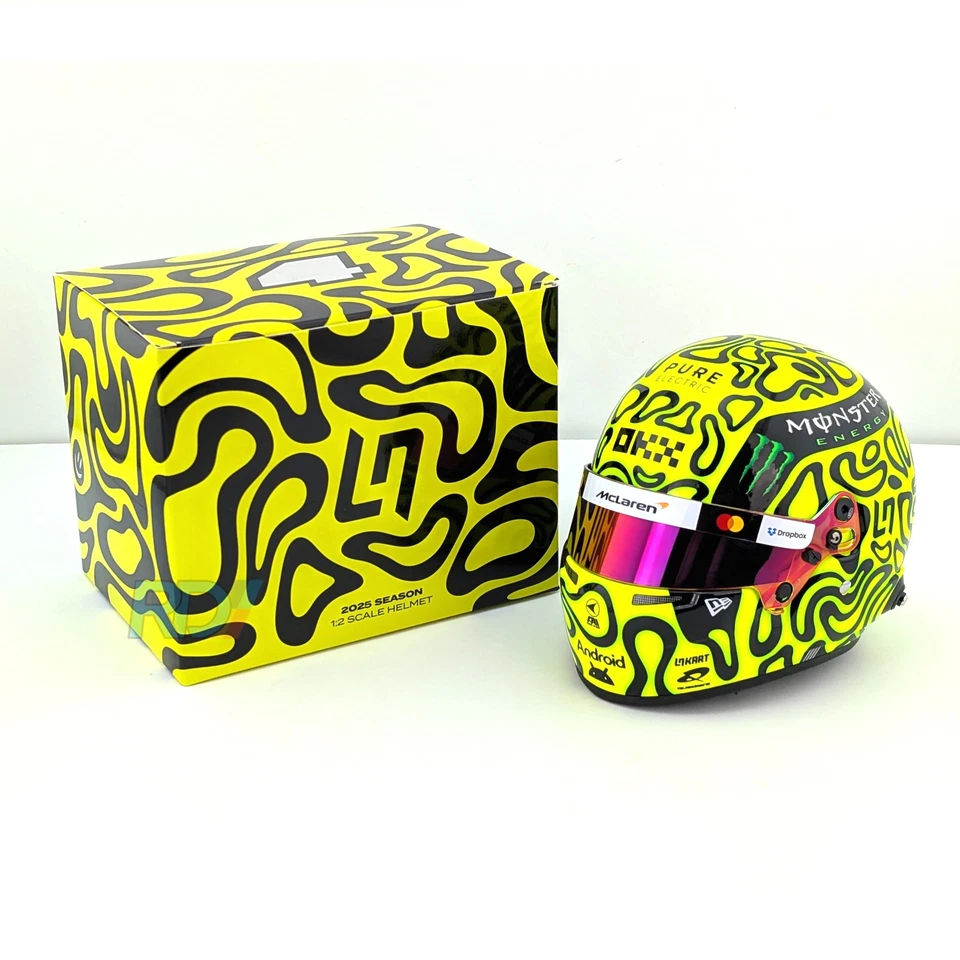 2025 Lando Norris McLaren Mini Helmet - 1:2 Scale Bell F1 Helmet - Model 4100416 - Image 3 of 4