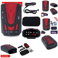 Advanced GPS Speed Radar Detector - 1080P with Voice Alerts  LED Display