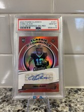 2022 Panini Classics - Classic Beginnings Chris Olave #CB-11 Red/10 RC Auto