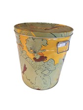 Vtg Sherry Lehmann NYC Metal Tin Wine Troupe De Mille Eglantine Le Can Toulouse