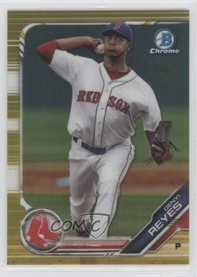 2019 Bowman Draft Chrome Gold Refractor 12/50 Denyi Reyes #BDC-142 2x4